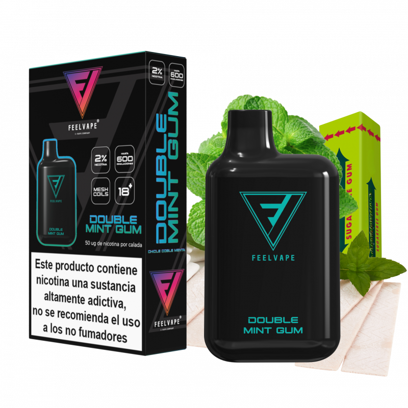 FeelVape Double Mint Gum 600 puff